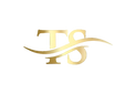 Gold 'TS' logo on a white background